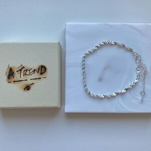 Sterling Silver double wave 3mm Bracelet